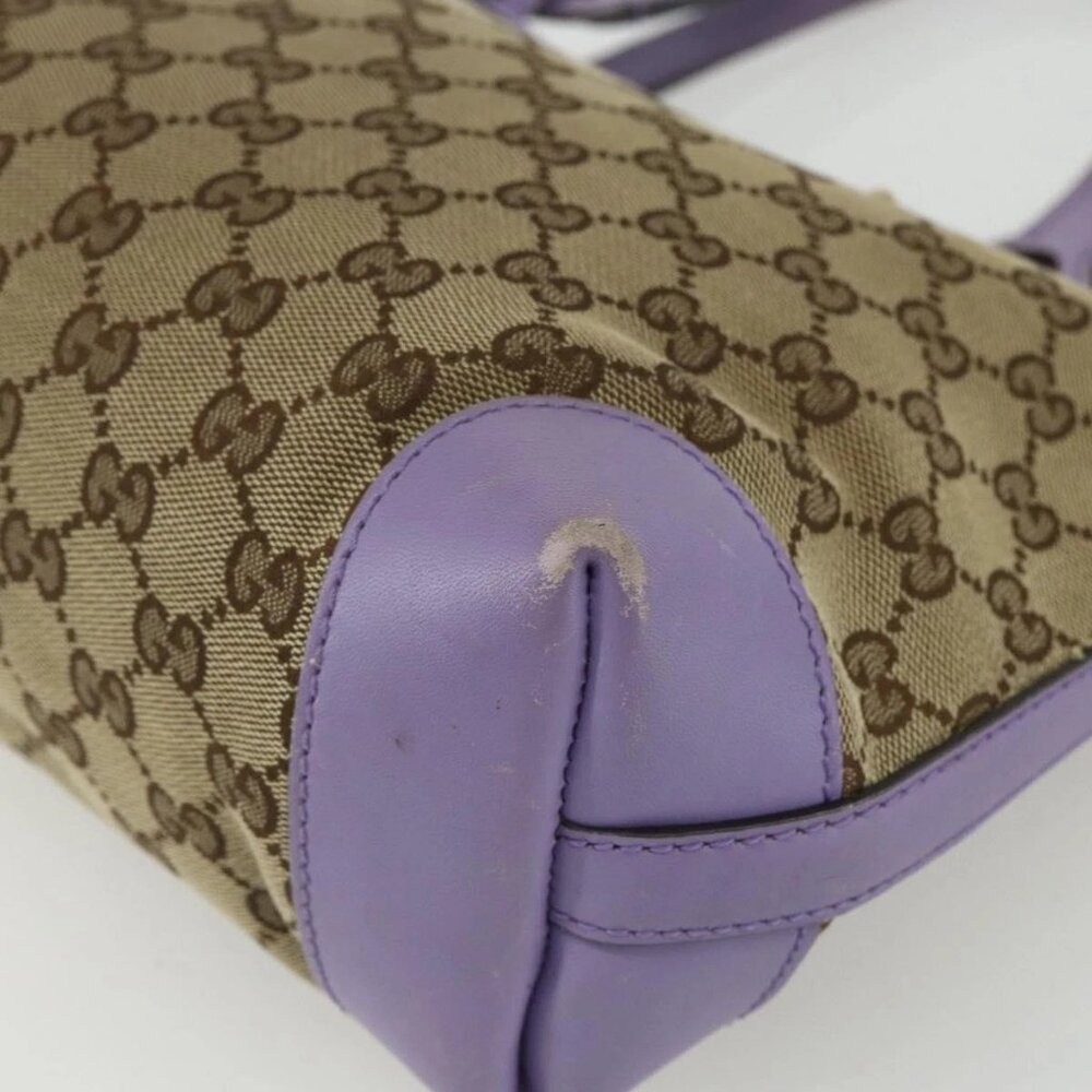 GUCCI GG Canvas Tote Bag Beige Gold 269878 Auth ka541 - Picture 13 of 16